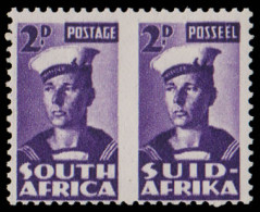 South Africa 1942 Bantam 2d Roulettes Omitted UM , Rare - Zonder Classificatie