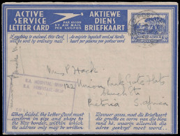 South Africa 1942  Aerogramme, Hospital Ship FPO Use - Luftpost