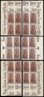 South Africa 1942 Bantam 1Â½d Positional Blocks For Mini-Sheet - Unclassified