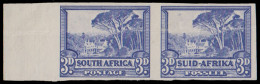South Africa 1940 3d Umbrella Tree Imperf Pair - Unclassified