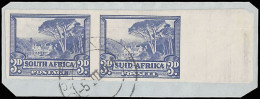 South Africa 1940 3d Groote Schuur Imperf Pair Used - Non Classés