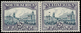 South Africa 1938 2d Blue & Violet Airship Flaw, Scarce - Unclassified