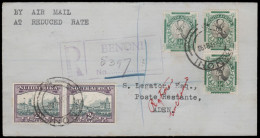 South Africa 1938 2d Airship Flaw Used On Cover - Airmail