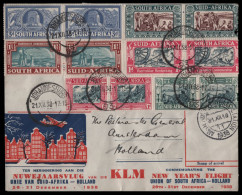 South Africa 1938 KLM New Years Day Voortrekker Monument Flight - Airmail