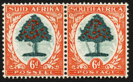 South Africa 1937 6d Variety Falling Ladder VF/M  - Non Classés