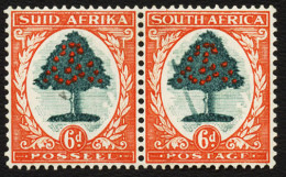 South Africa 1937 6d Variety Falling Ladder VF/M  - Unclassified