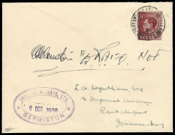 South Africa 1936 Schlesinger Air Race, Clouston Signed Cover - Luftpost