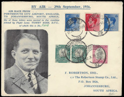 South Africa 1936 Schlesinger Air Race Tommy Rose Special Cover - Posta Aerea