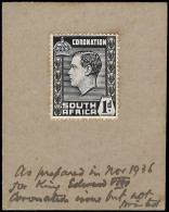 South Africa 1936 KEVIII Proposed Coronation Composite Essay - Non Classificati