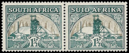 South Africa 1936 1½d Gold Mine Shading Omitted - Unclassified