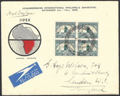 South Africa 1936 1½d Gold Mine Shading Omitted On FDC - Unclassified