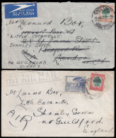 South Africa 1935-47 Perfined Stamps On Covers - Sin Clasificación