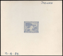 South Africa 1934 De La Rue Proof 4d Registration Envelope - Unclassified