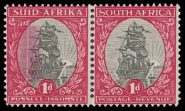 South Africa 1934 1d Doctor Blade Flaw, Broad Red - Zonder Classificatie