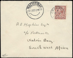 South Africa 1933 RAF Cranwell To Walvis Bay Record Flight - Airmail