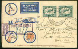 South Africa 1933 Union Airways Pilot Signed First Return Durban - Poste Aérienne