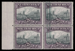 South Africa 1933 2d Block With Doctor Blade Flaw - Unclassified