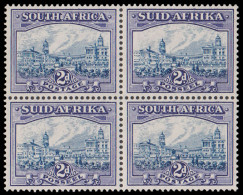 South Africa 1933 2d Blue & Violet VF/UM Block, Key Stamp - Sin Clasificación