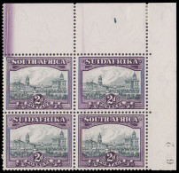 South Africa 1933 2d Block With Doctor Blade Flaws - Non Classés