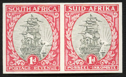 South Africa 1933 1d Imperf Pair, Inv Wmk, VF/M  - Sin Clasificación