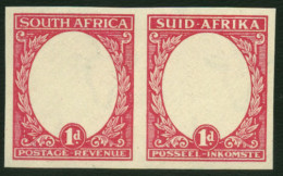 South Africa 1933 1d Imperf Museum "Proof", Frames Only, 24 Exis - Non Classificati