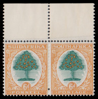 South Africa 1931 6d Roto Paper Join Pair, Rare - Unclassified