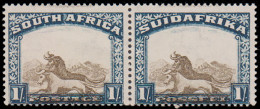 South Africa 1930 1/- With Misplacement Of Centre Vignette - Ohne Zuordnung