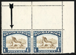 South Africa 1930 1/- Gnus With Twisted Horn UM Positional - Sin Clasificación