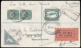 South Africa 1929 Union Airways East London To Durban, Signed - Unclassified
