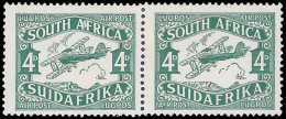 South Africa 1929 Airmails 4d Pair With Varieties - Ohne Zuordnung