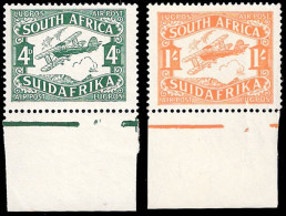 South Africa 1929 4d & 1/- Airs Retouched Frame & White Spot - Sin Clasificación