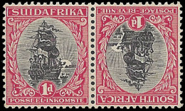 South Africa 1927 Pretoria Typo 1d Tete-Beche Pair, Rare - Non Classificati