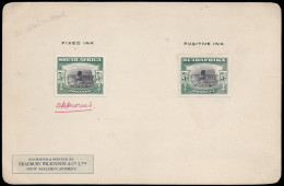 SOUTH AFRICA 1927 LONDON 5/- PROOFS ON BRADBURY CARD - Zonder Classificatie