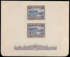 South Africa 1927 London 3d /10/- Proofs On Bradbury Card - Unclassified