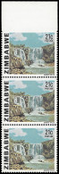 Zimbabwe 1980 21c Odzani Falls Imperf Stamp To Top Margin, Rare - Zimbabwe (1980-...)