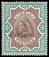 Zanzibar 1895 QV 3r VF/M - Zanzibar (...-1963)