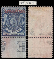 Uganda 1902 2½a Overprint Double With Certificate - Ouganda (...-1962)