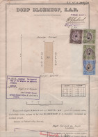 Transvaal Revenues 1906 KEVII 2/- 10/- & Â£1 Property Diagram Fee - Transvaal (1870-1909)