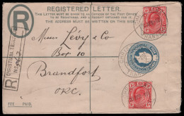 Transvaal 1910 KEVII Franking Registered Christiana To Brandfort - Transvaal (1870-1909)