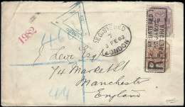 Transvaal 1902 Registered Letter Pretoria Boxed As Cancel - Transvaal (1870-1909)