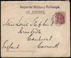 Transvaal 1900 Imperial Military Railways Letter, Donald Currie - Transvaal (1870-1909)