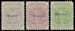 Transvaal 1895 Trio Of Values Specimen / Monster - Transvaal (1870-1909)