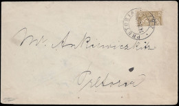 Transvaal 1894 Vurtheim 2d Bisect On Pretoria Letter - Transvaal (1870-1909)