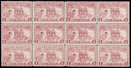 Transvaal 1895 1d Penny Postage Cracked Plate In Block - Transvaal (1870-1909)