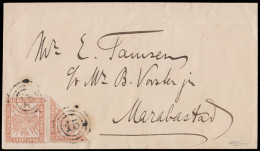 Transvaal 1883 Envelope With Bisected Celliers 3d, Rare - Transvaal (1870-1909)