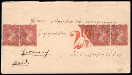 Transvaal 1882 QV Bourne 3d Bisect On Letter To Berlin - Transvaal (1870-1909)