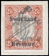 SWAZILAND REVENUES 1911 TVL KEVII 2/6 OVPTD "SWAZILAND REVENUE" - Swaziland (...-1967)