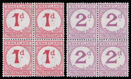 Swaziland Postage Dues 1933 VF/M/UM Blocks Of Four - Swasiland (...-1967)