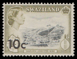 Swaziland QEII 1961 10c On 1/- Mint - Swasiland (...-1967)