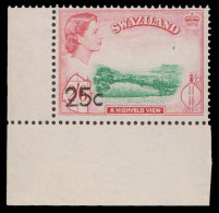 Swaziland 1961 QEII 25c On 2S6d VF/M  - Swasiland (...-1967)